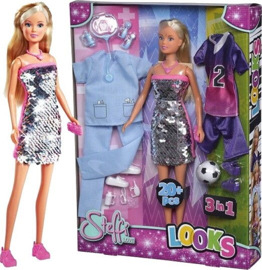 SIMBA DICKIE GROUP Steffi LOVE Looks 3-in-1 Doll Set 29cm