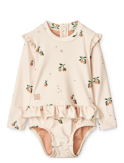 Liewood Sille Baby Printed Swimsuit - Cream - 56