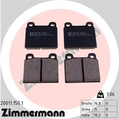 Bremseklosser ZIMMERMANN 20011.150.1
