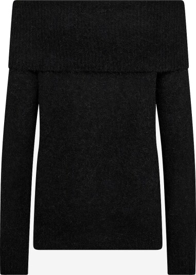 MOS MOSH Genser MMMape Off Shoulder Knit Svart