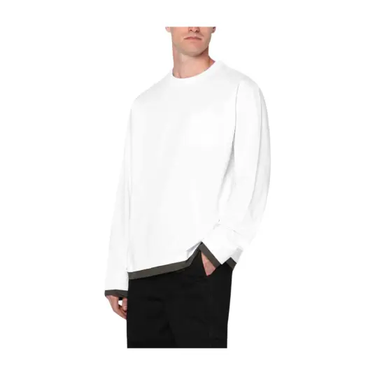 Sacai Herre Topper Hvit L Sacai Herre Topper Hvit L