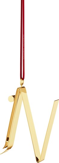Julepynt 18k Gullplettert, N