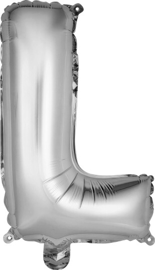 Riethmüller Bokstavballong Mini Sølv Metallic Bokstav L 9909619