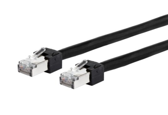 METZ CONNECT Patchkabel Cat.6 Ultraflex500 VoIP AWG 26 schwarz 1,0m