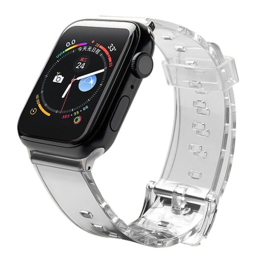 Hurtel Light Silikonrem for Apple Watch 42/44mm Svart