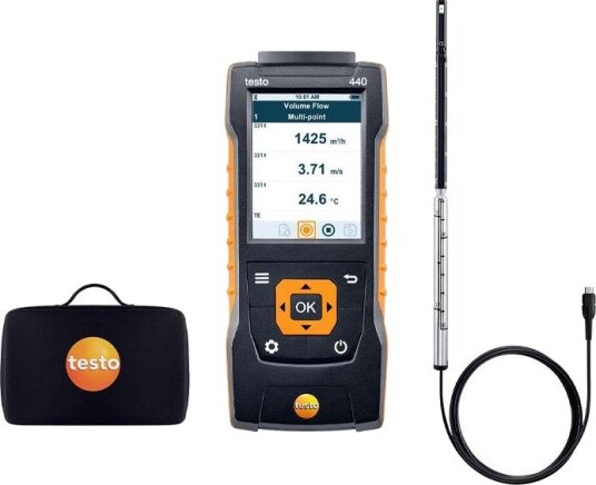 Testo Varmetrådmålesett 440 Med Varmetrådsensor Og Veske
