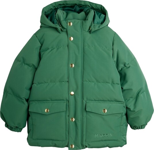 Mini Rodini Solid Heavy Puffer Green 92/98