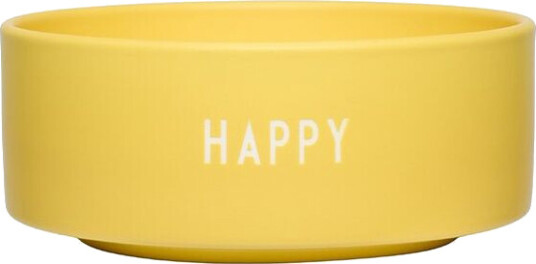 Design Letters godteriskål Ø12 cm Yellow