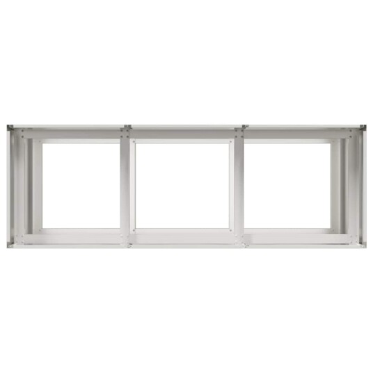 vidaXL Plantekasse 120x40x80 cm rustfritt stål