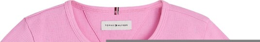 Tommy Hilfiger T-skjorte - Rib - Essential - Rosa Daisy - Tommy Hilfiger - 12 år (152) - T-skjorte Tommy Hilfiger T-skjorte - Rib - Essential - Rosa Daisy - Tommy Hilfiger - 12 år (152) - T-skjorte