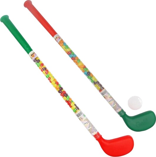 1 stk Kandy Kane Jelly Bean Golf Clubs 80 gram   Assorterte Farger