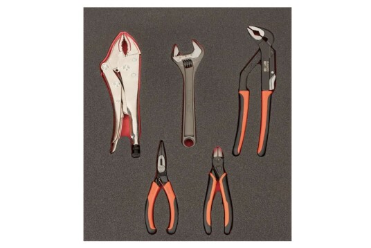 Bahco Mix Pliers & Adj Wrench 5P 2/3 FF1F5003