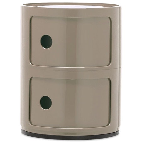Kartell Componibili Classic Oppbevaring Med 2 Rom Dove Grey Kartell Componibili Classic Oppbevaring Med 2 Rom Dove Grey