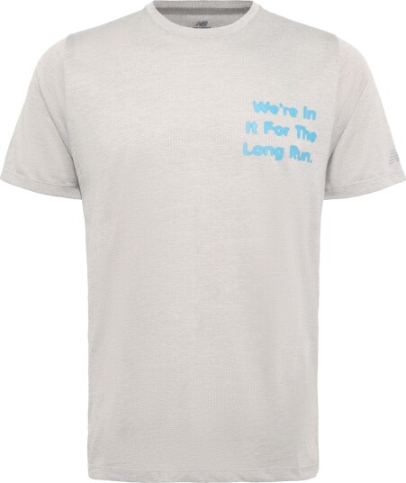 New Balance Rc Essential Graphic T Shirt Grey M