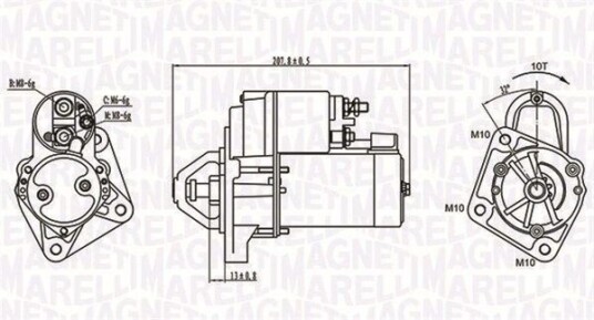 Starter MAGNETI MARELLI 063721289010