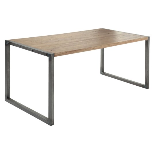 VEGA Bord Torres rektangulært; 160x80x75 cm (LxBxH); Ramme Grå; Rektangulær