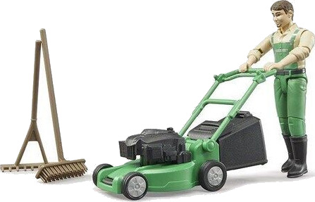 Bruder Bworld Gartner Lekesett med Gressklipper og Hageredskaper