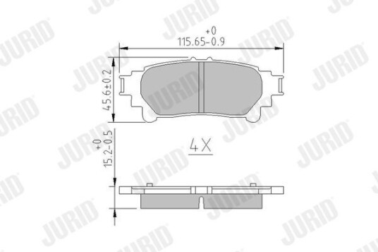 Bremseklosser JURID 572656J Bremseklosser JURID 572656J