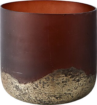 Muubs Lana vase Ø14x14 cm Brown-gold Muubs Lana vase Ø14x14 cm Brown-gold