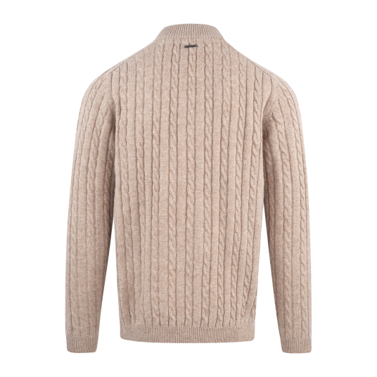 Walt Half-zip Camel XL Wool cable sweater Walt Half-zip Camel XL Wool cable sweater