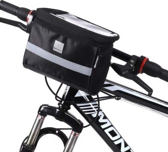 Wozinsky Sykkelstyrveske Med Vindu For Berøringstelefon 2L Sort Wozinsky Wbb12bk Universal