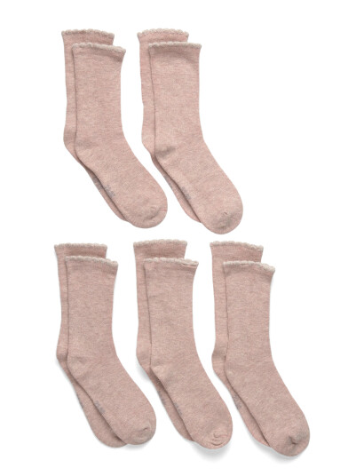 Minymo Wool Socks 5-Pack Solid Pink 23\26 Minymo Wool Socks 5-Pack Solid Pink 23\26