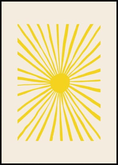 The Sun Poster Plakat / 40x50cm