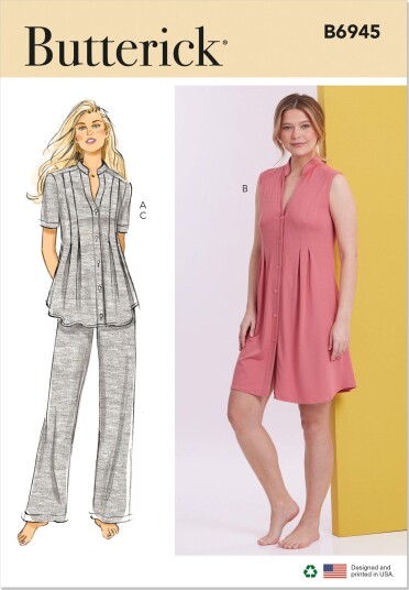 Butterick 6945 Klespakke Til Dame Y5 18 20 22 2426