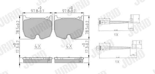 Bremseklosser JURID 573180J Bremseklosser JURID 573180J