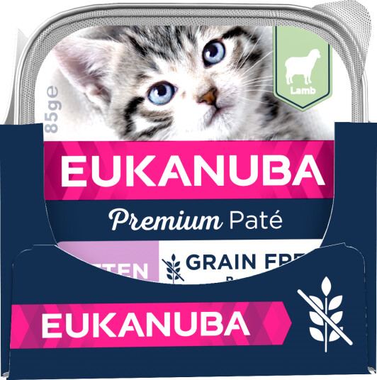 Eukanuba Kattunge Våtfôr Lammepaté Kornfritt 12x85g Eukanuba Kattunge Våtfôr Lammepaté Kornfritt 12x85g
