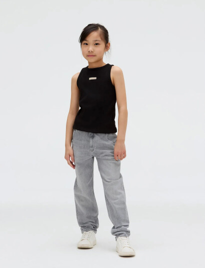 Calvin Klein Hr Wide Leg Blue Black Rgd Denim Navy 116 Calvin Klein Hr Wide Leg Blue Black Rgd Denim Navy 116