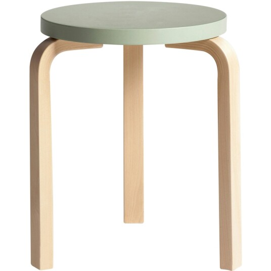 Artek 60 Krakk Bjørk / Grønn Artek 60 Krakk Bjørk / Grønn