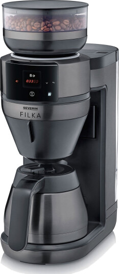 Severin FILKA kaffetrakter med termokanne mørk metallfinish Severin FILKA kaffetrakter med termokanne mørk metallfinish