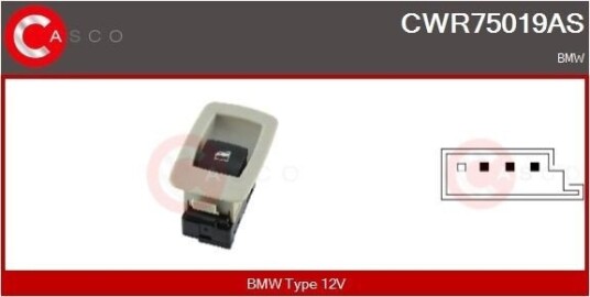 Bryter vindusheis CASCO CWR75019AS