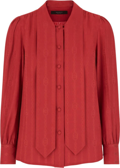 Gucci Dame Bluser & Skjorter Rød S, Gucci Dame Bluser & Skjorter Rød S,