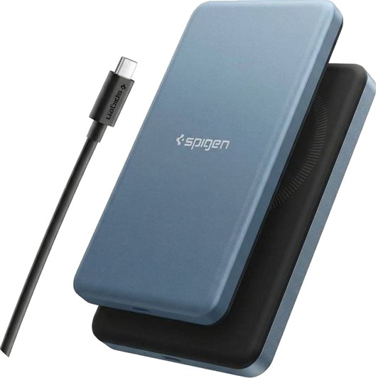 Spigen Essential MagSafe 5000mAh Powerbank USB-C Marineblå 22,5W