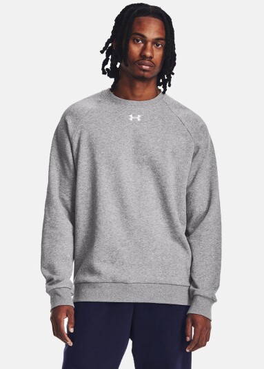 Under Armour Ua Rival Fleece Crew Gray 4xl Sweatshirts