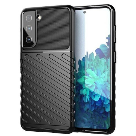 Hurtel Thunder Deksel Til Samsung Galaxy A14 5G Silikon Pansret Deksel Sort