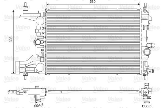 Radiator VALEO 701594 Radiator VALEO 701594