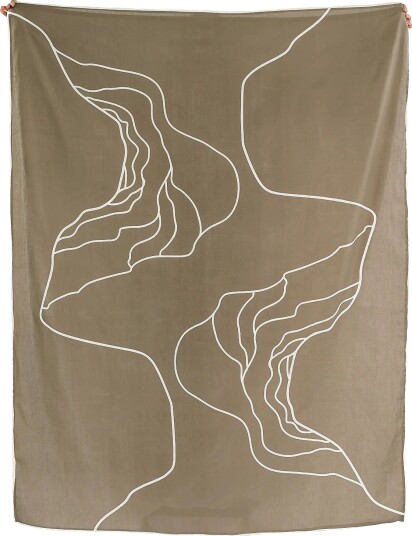The Organic Company Reconnect Wrap   Khaki green   140X 180CM