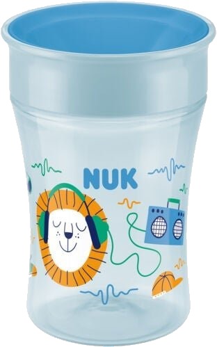 NUK Drikkekopp Magic Cup 230 ml 360° drikkekant i blått