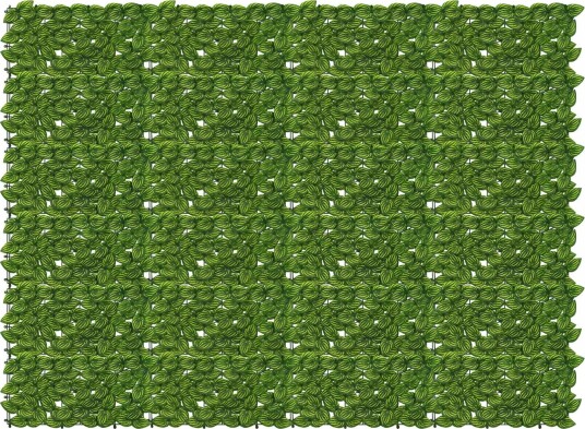 vidaXL Balkong skjerm med blader Grønn og gul 200 x 150 cm