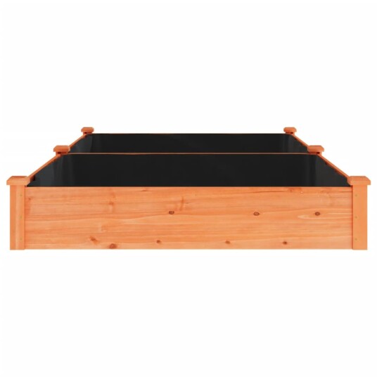 vidaXL Høybed med foring brun 240x120x25 cm heltre gran vidaXL Høybed med foring brun 240x120x25 cm heltre gran