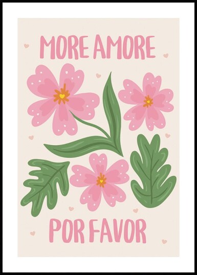 More Amore Por Favor Plakat Plakat / 100x150cm