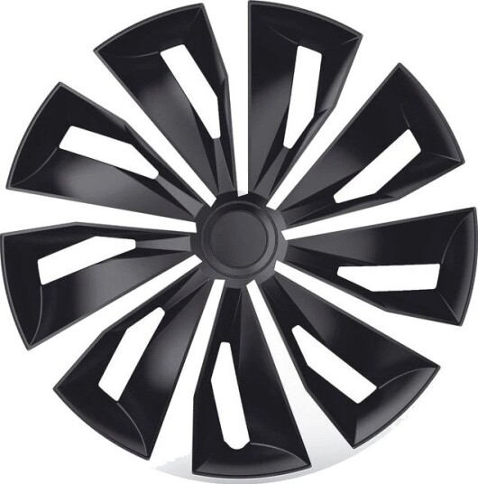 Gorecki Grip hjulkapsler, sett ??? Sort/S??lv ??? 13"