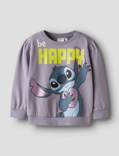 Name It Nmfdidi Stitch Sweat Unb Noos Wdi Purple 86
