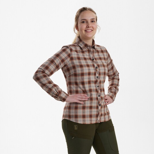 Deerhunter Lady Louisa Shirt Orange Check 40 36