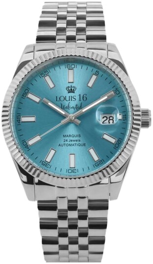 Louis XVI Herreklokke LXVI3021 Marquis Turkis/Stål Ø42 mm Louis XVI Herreklokke LXVI3021 Marquis Turkis/Stål Ø42 mm