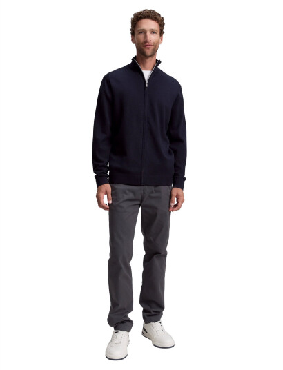 Tom Tailor Basic Knit Jacket - Navy - S