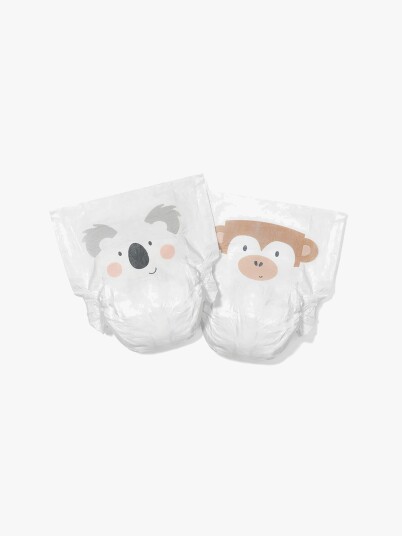 Kit & Kin Eco Nappies White 3 6 10kg Kit & Kin Eco Nappies White 3 6 10kg